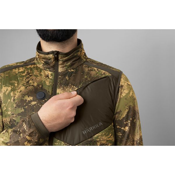 harkila heat camo vesta sau jacheta de vanatoare cu baterie pentru caldura elite hunting